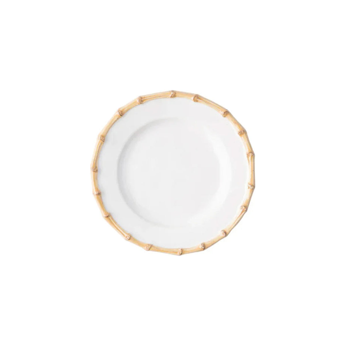 Bamboo Dessert/Salad Plate, shown alone on a white background
