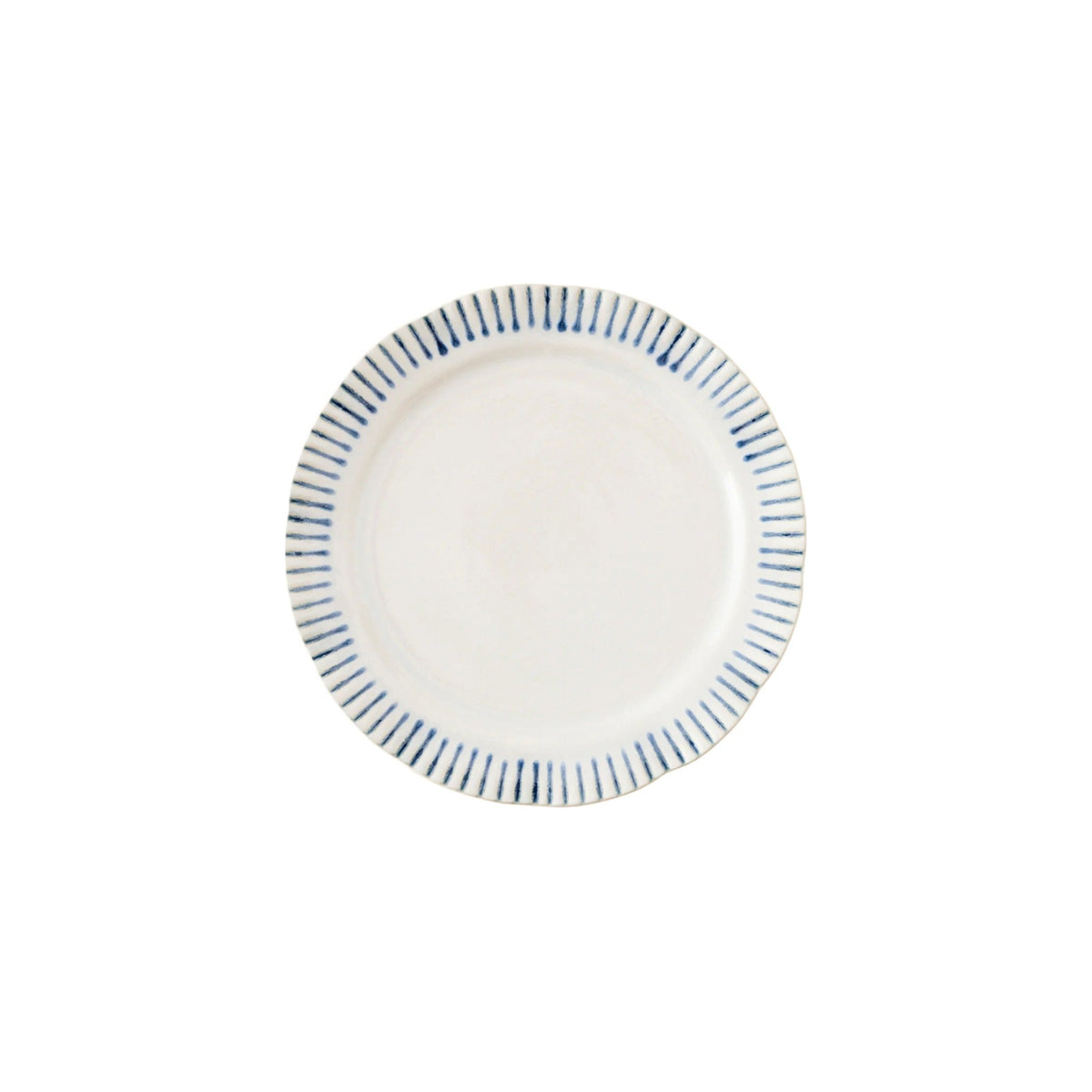 Sitio Stripe Dessert/Salad Plate, shown on a white background