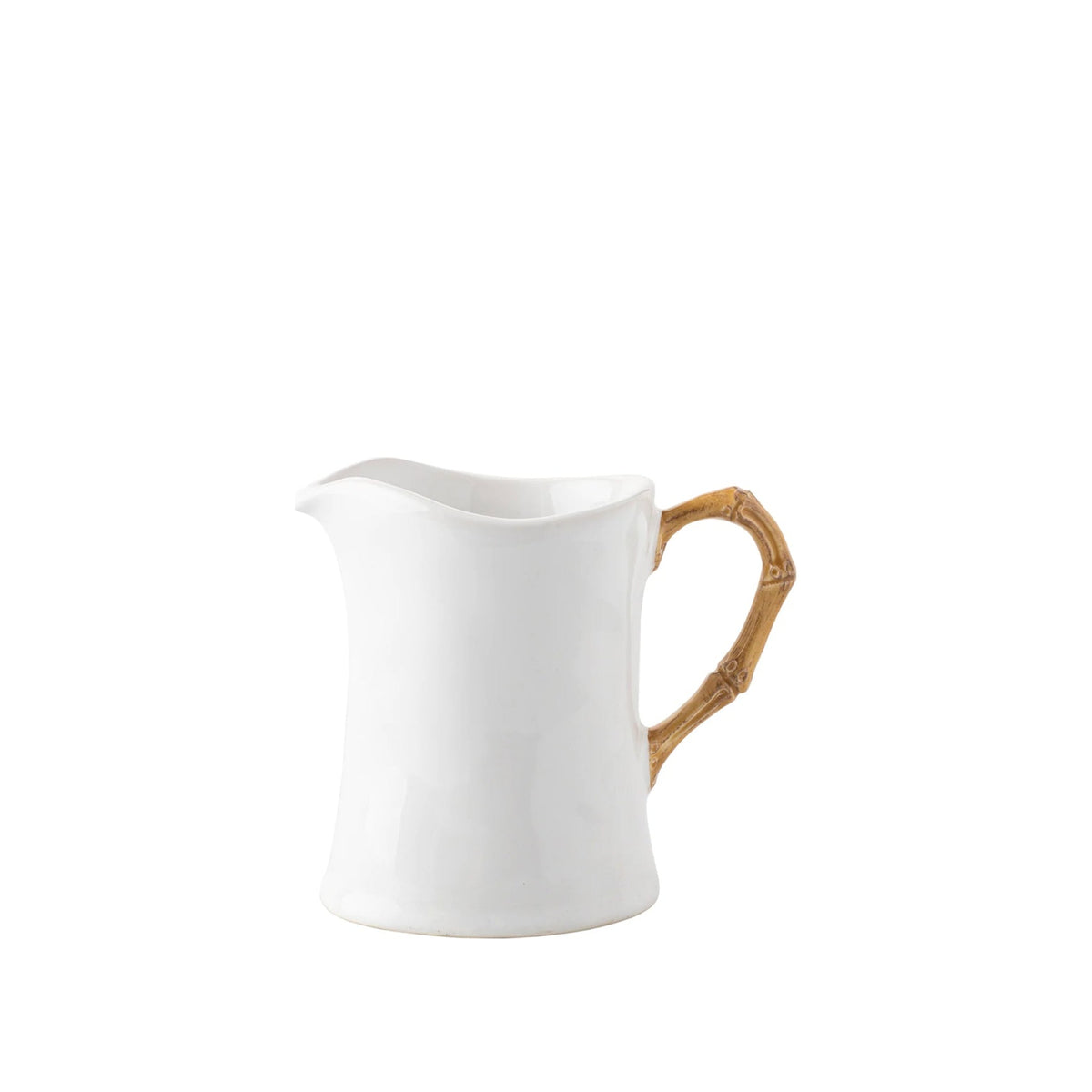 Bamboo Creamer, shown alone on a white background