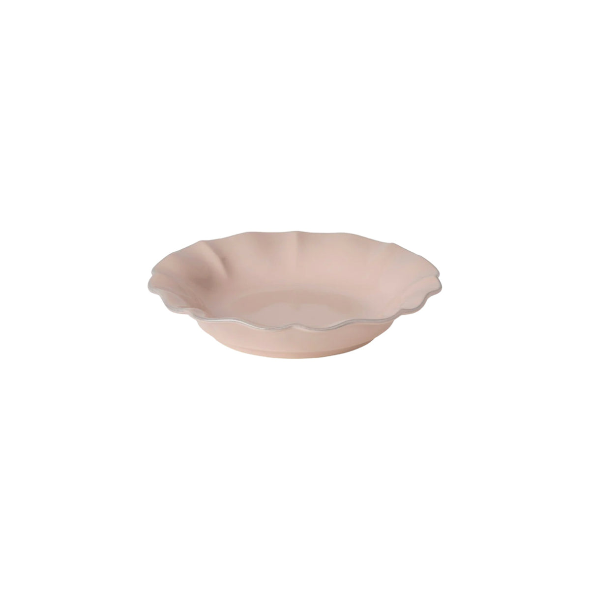 Rosa Soup/ Pasta Plate, shown alone on a white background