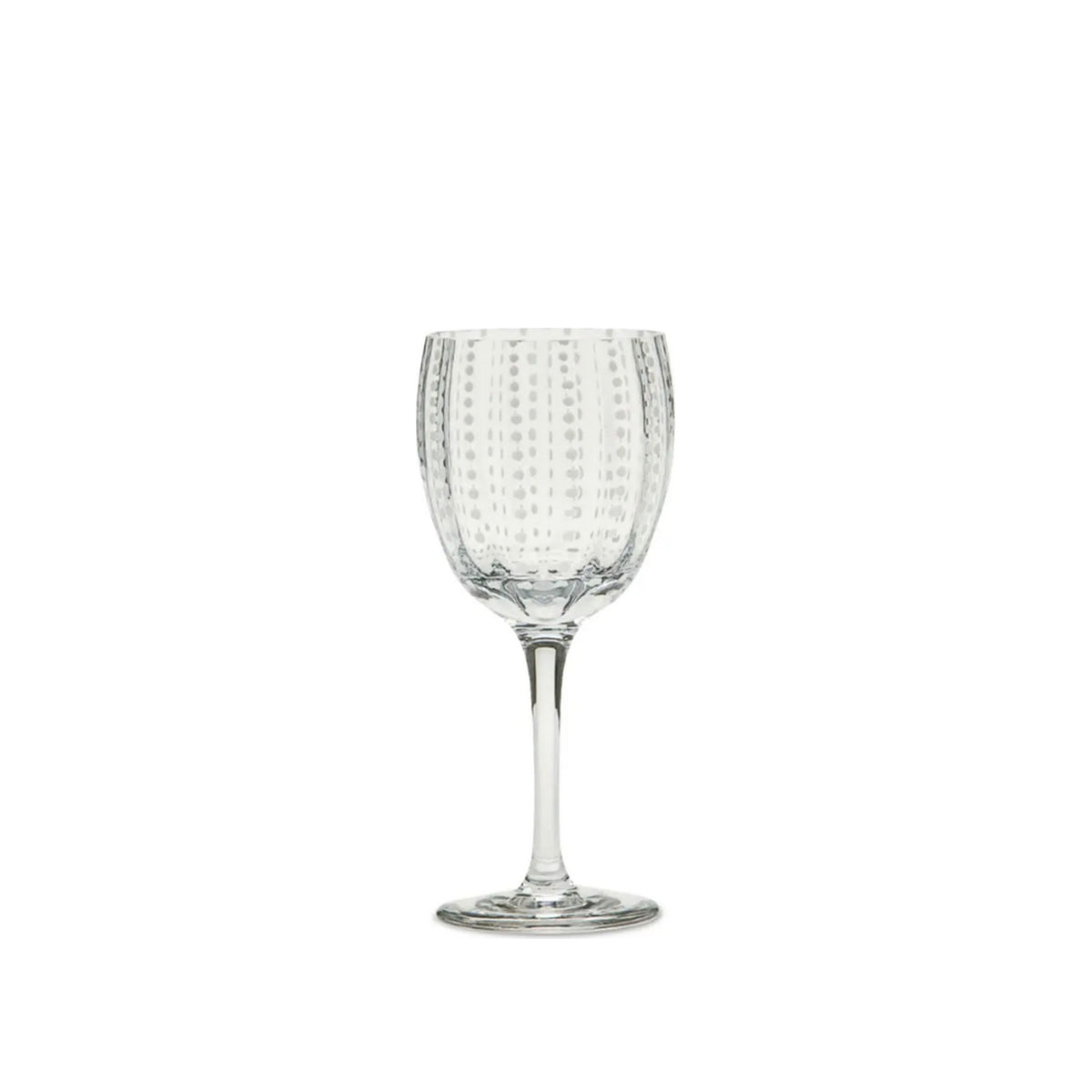 Single Perle Wine Goblet, shown alone on a white background