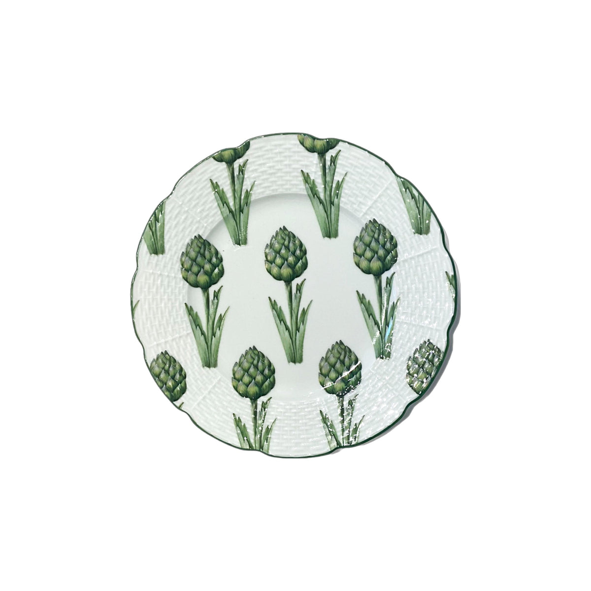 French Jardins De Villandry Limoges Plates, shown alone on a white background