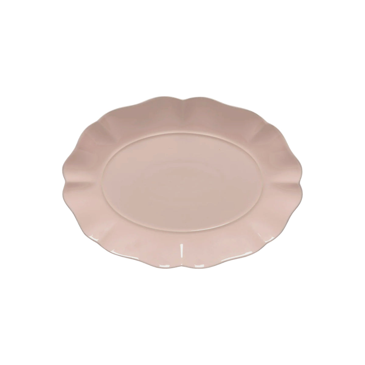 Rosa 16" Oval Platter, shown alone on a white background