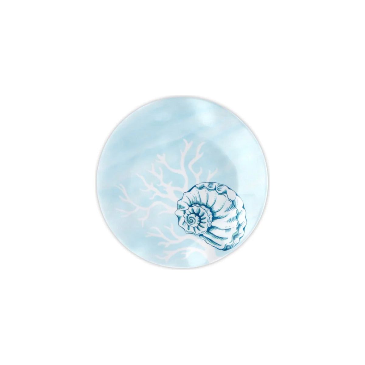 Coral Non-Breakable Salad Plate, shown on a white background