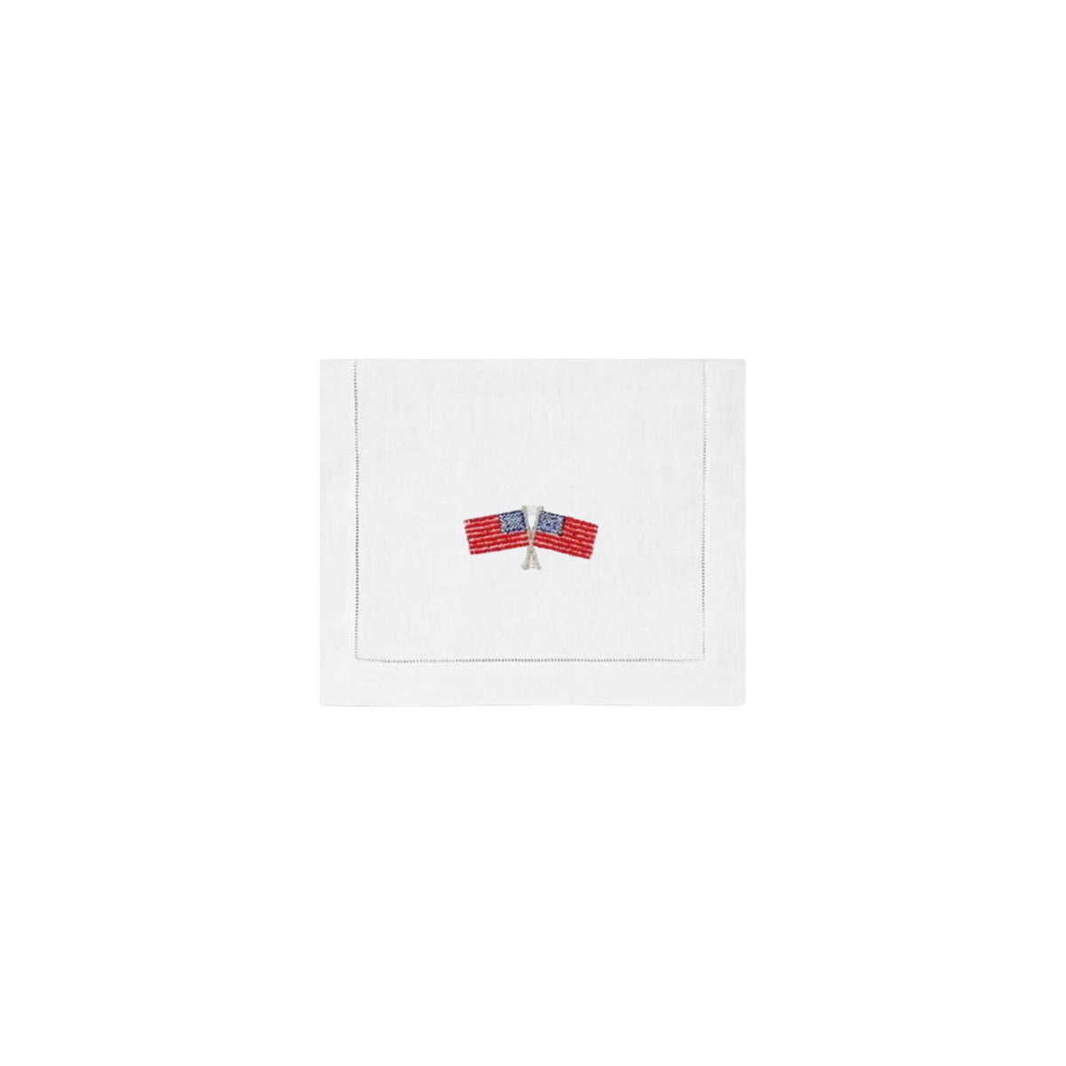 American Flag Cocktail Napkins, Set of Four, shown on a white background