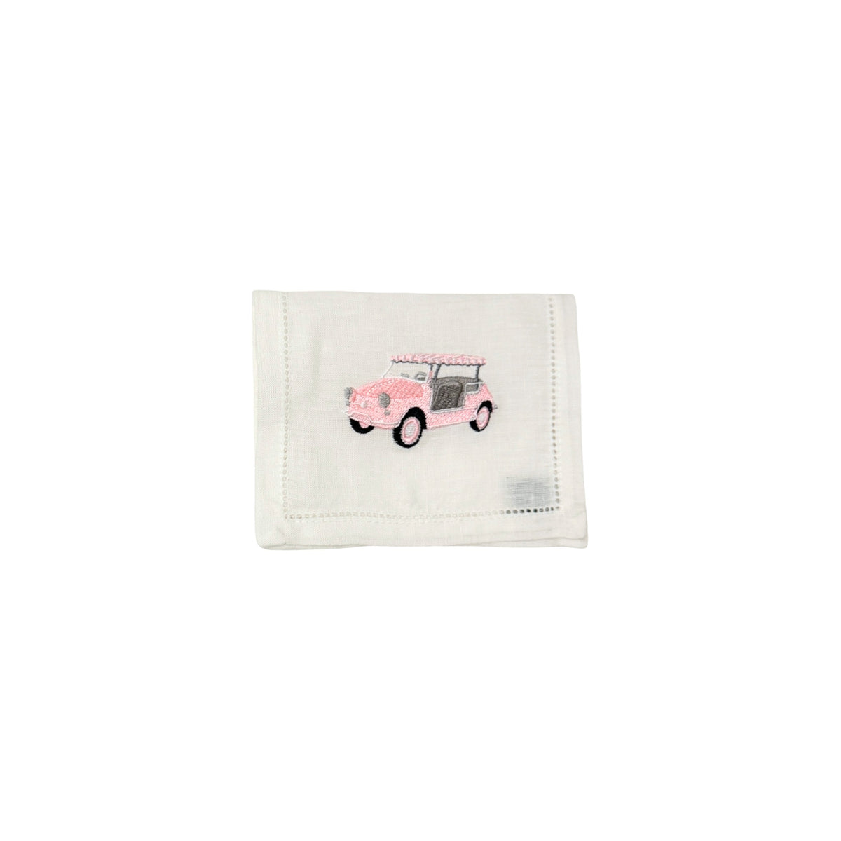Pink Jolly Cocktail Napkins, Set of 4, shown on a white background