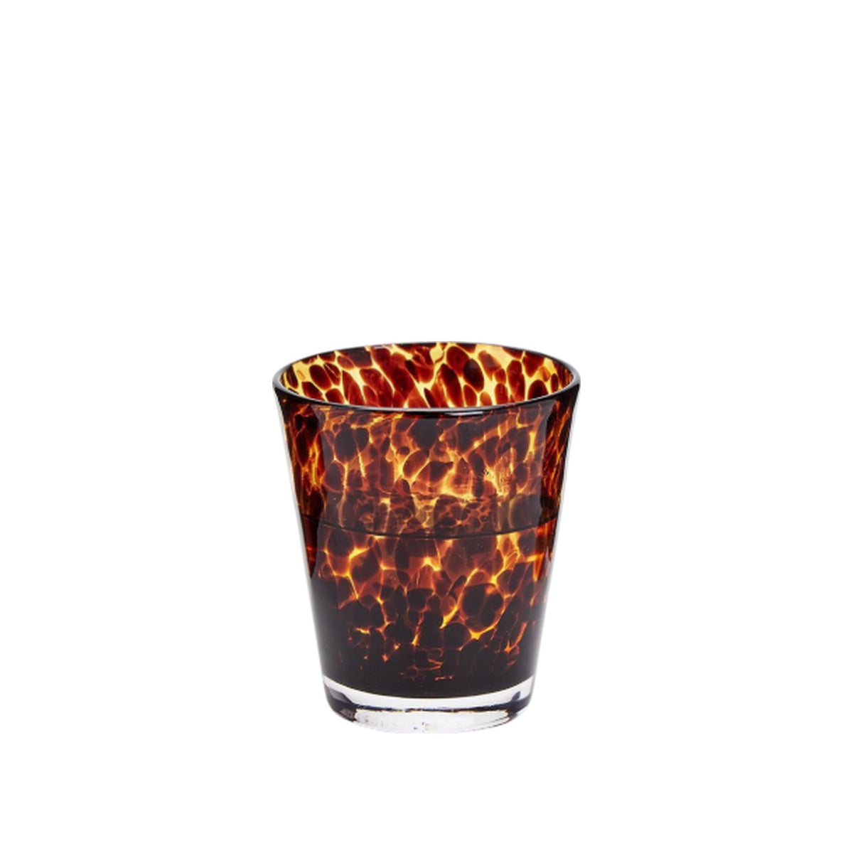 Single Tortoise Print Tumbler, shown alone on a white background