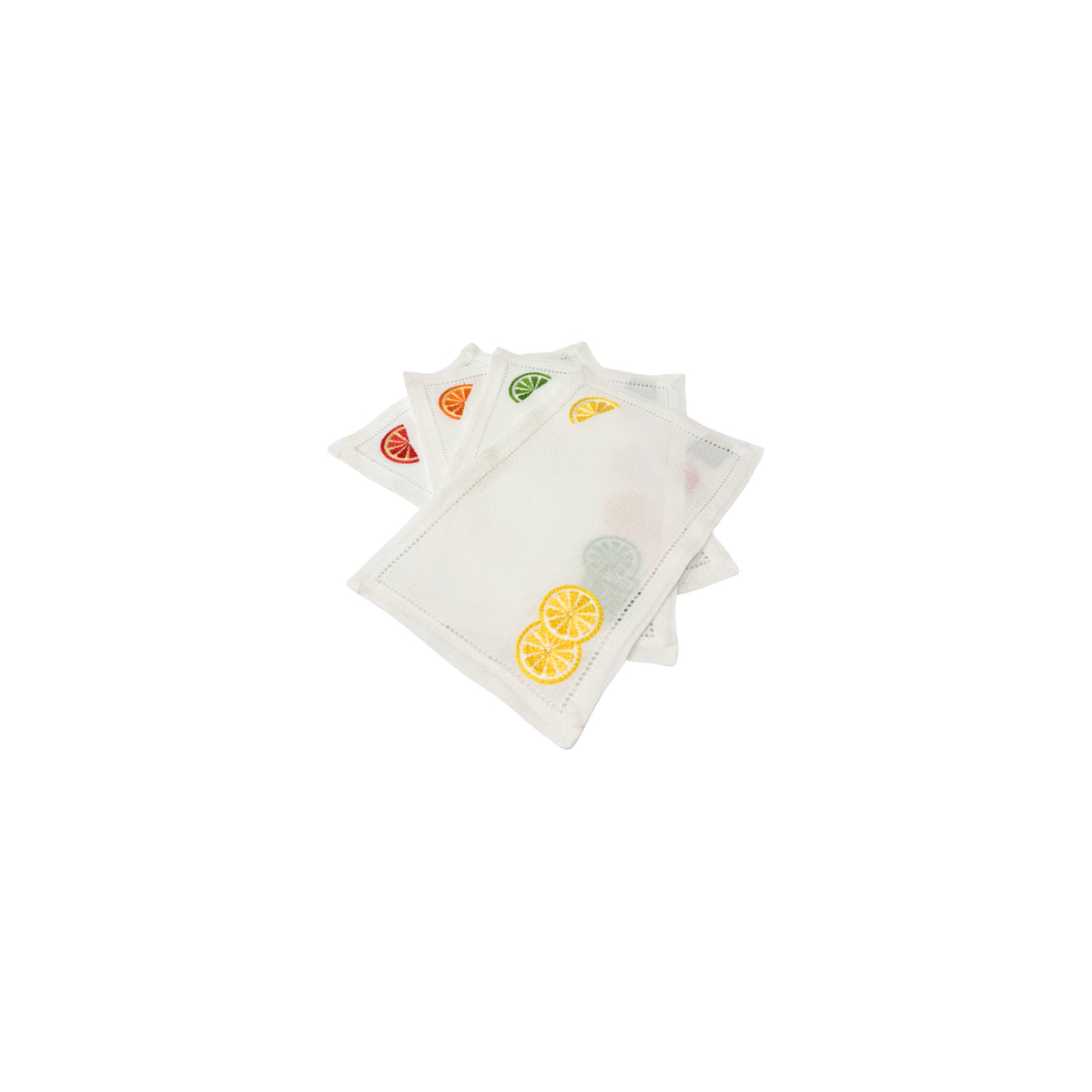 Citrus Cocktail Napkins, Set of 4, shown on a white background