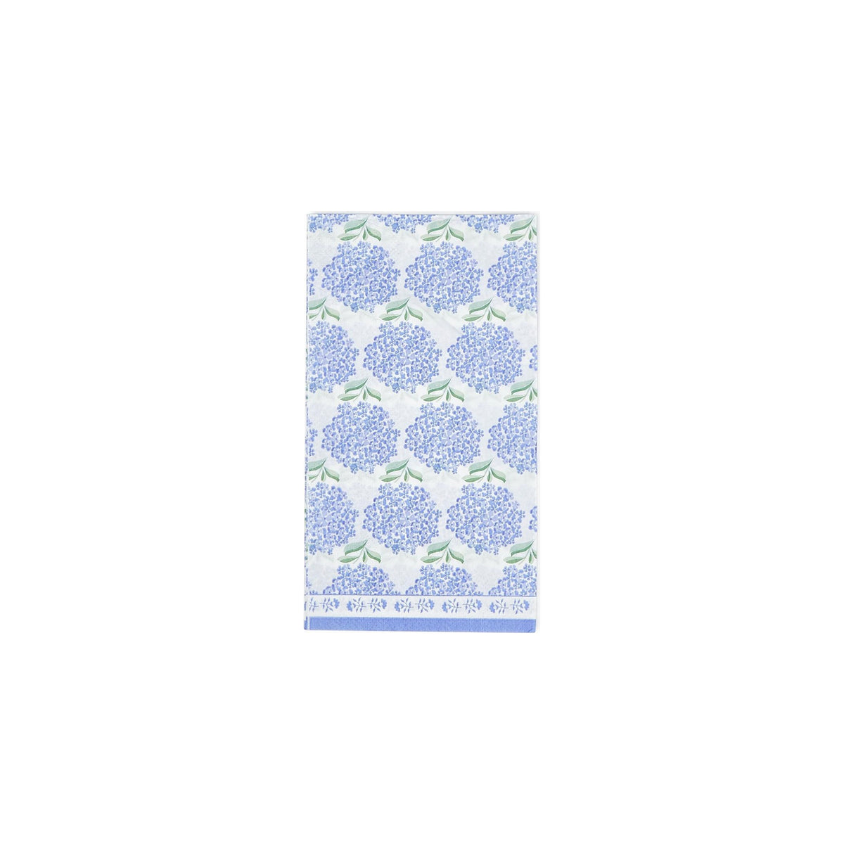 Hydrangea 3-Ply Paper Dinner Napkin / Guest Towel, shown on a white background