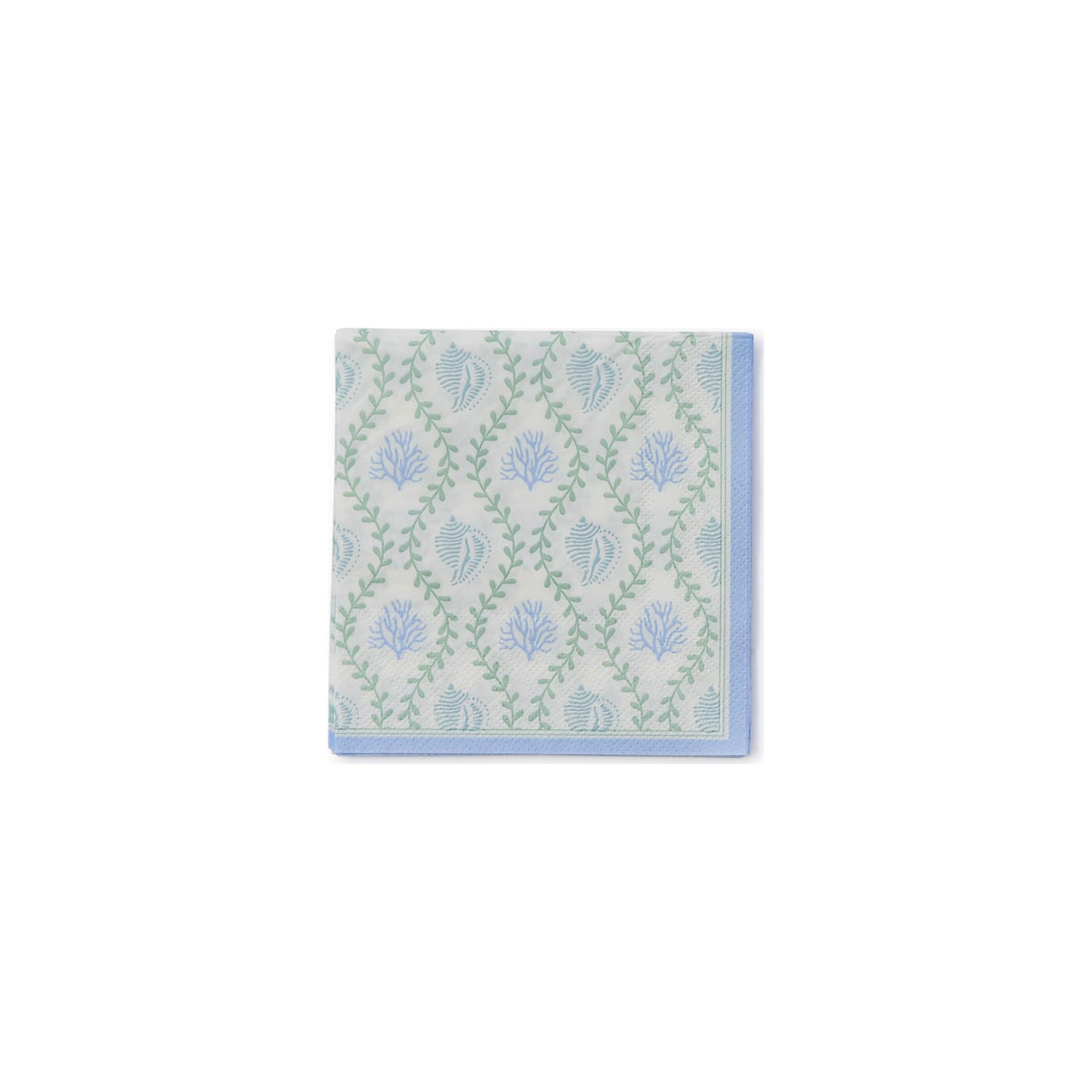 Coastal 3-Ply Paper Cocktail Napkin, shown on a white background