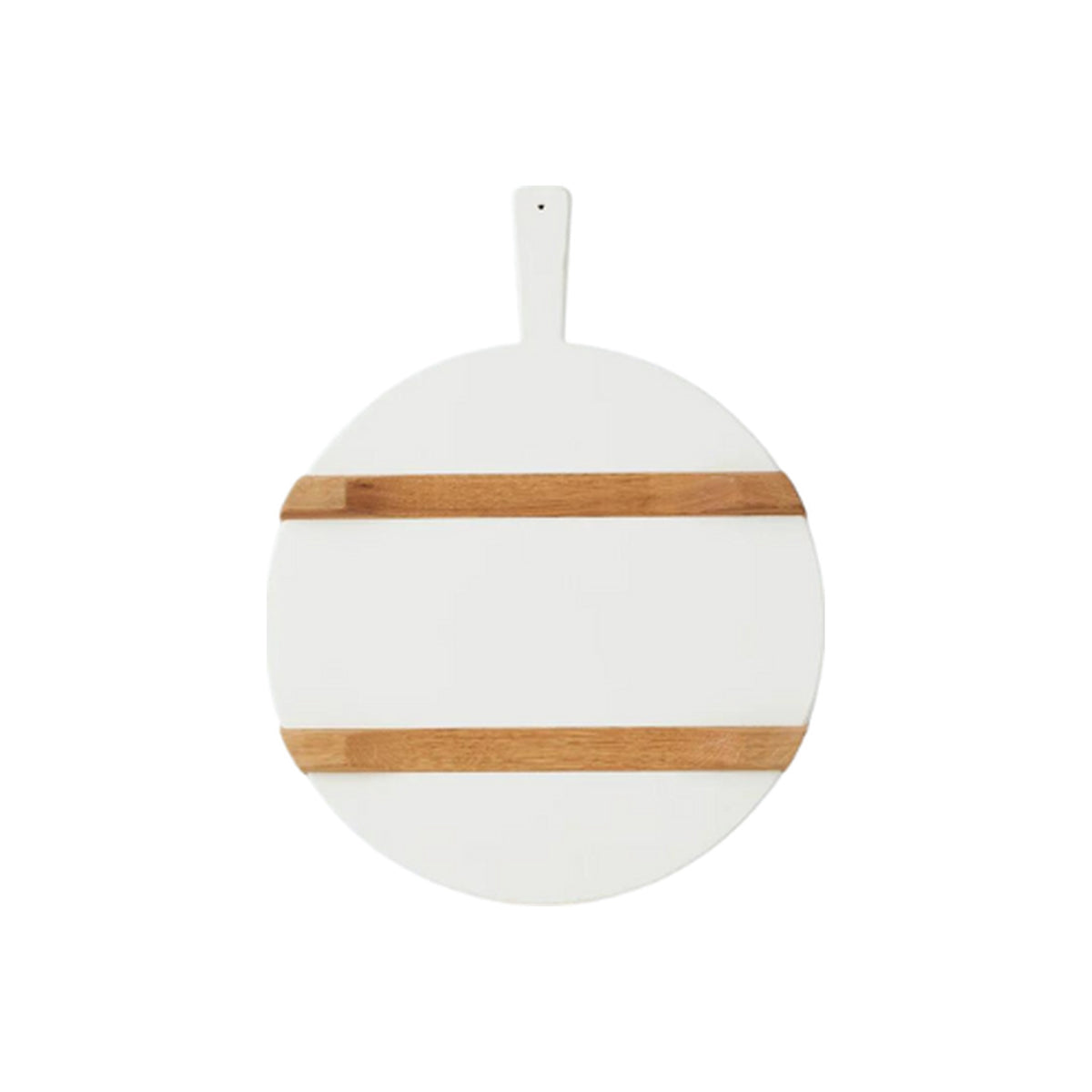 White Round Elevated Charcuterie Board, shown alone on a white background