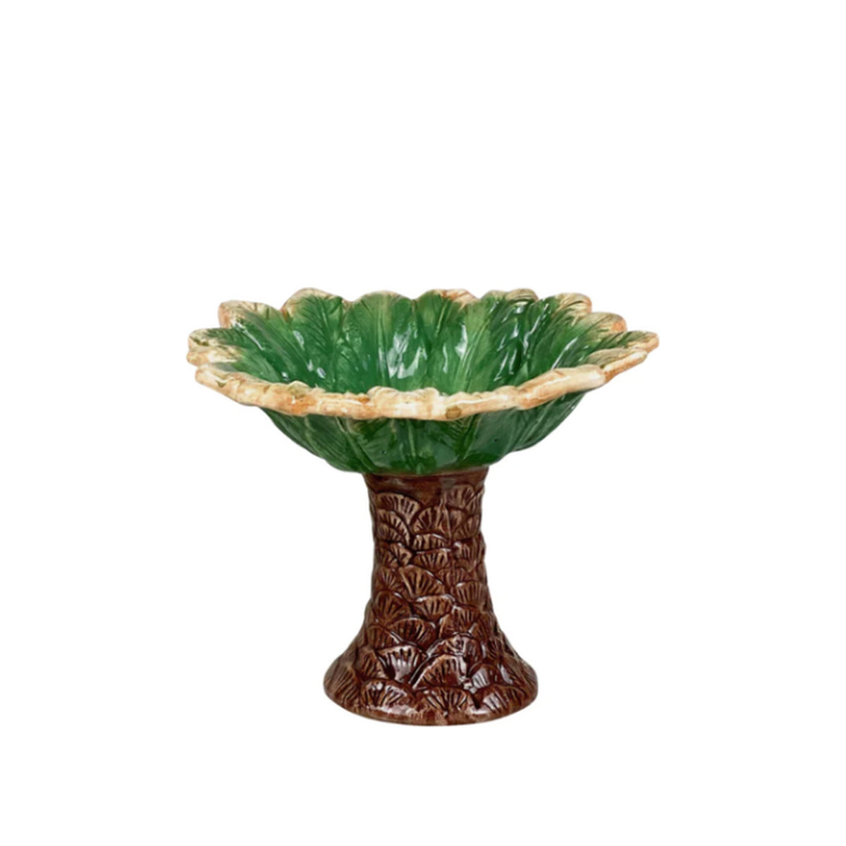 Vintage Porcelain Palm Tree, shown on a white background