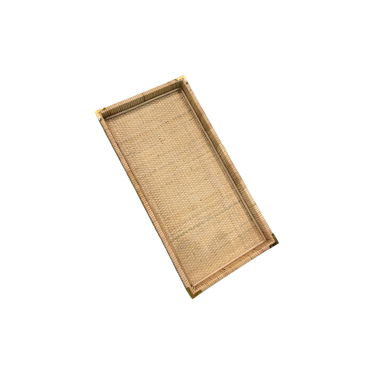 Medium Rattan Tray, shown on a white background