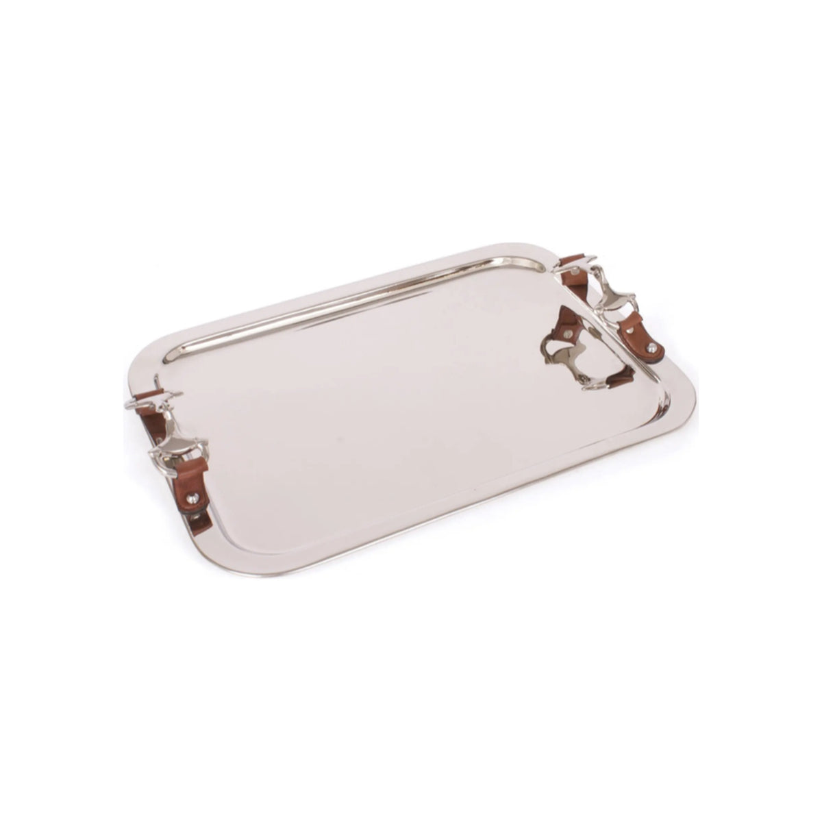 Leather Bridle Tray, shown on a white background