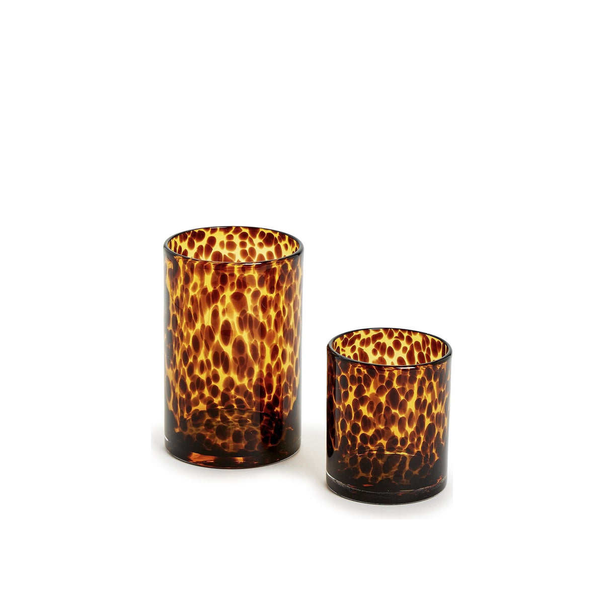 Tortoise Candleholder/Vase, Set of 2, shown on a white background