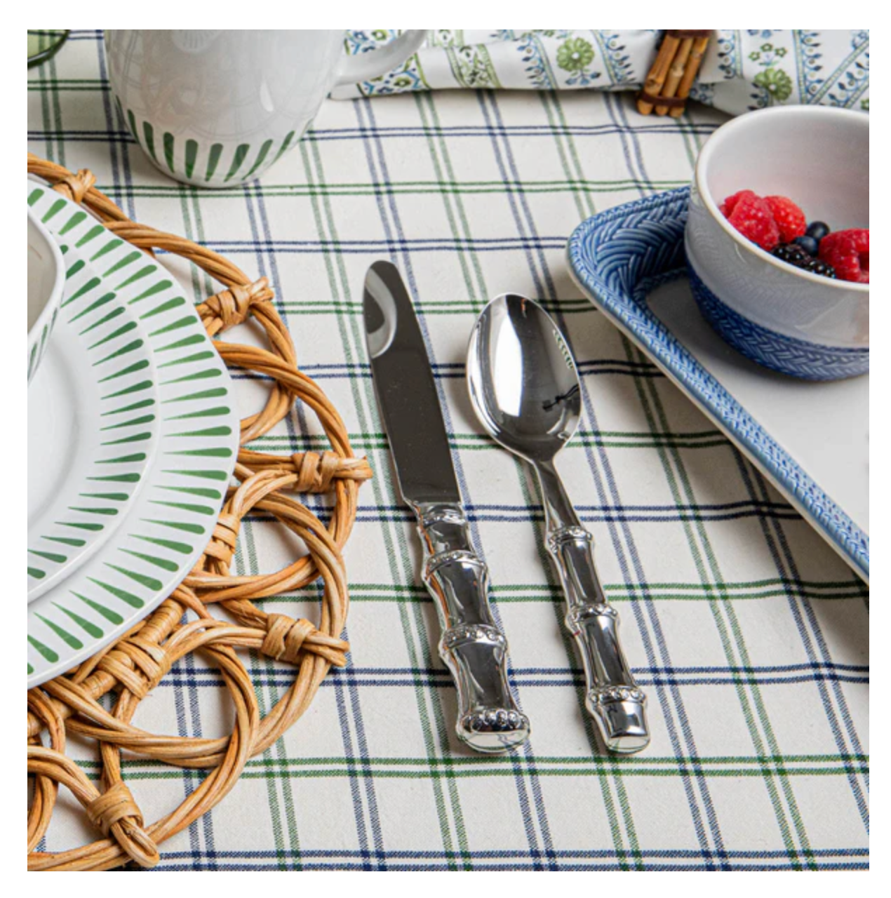 Bamboo 5-piece Polished Silverware