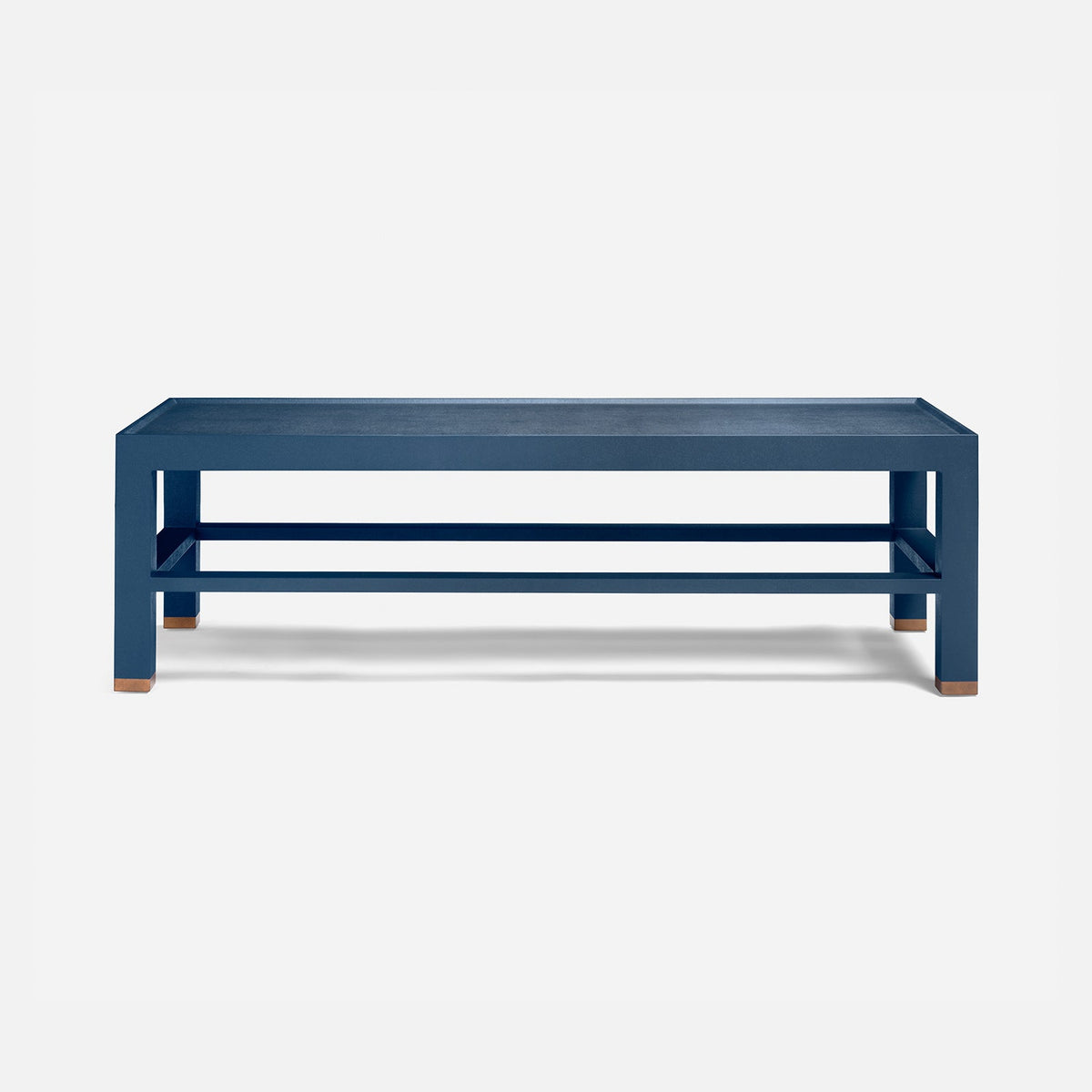 Jarin Coffee Table in True Navy, 60"L x 24"W x 18"H