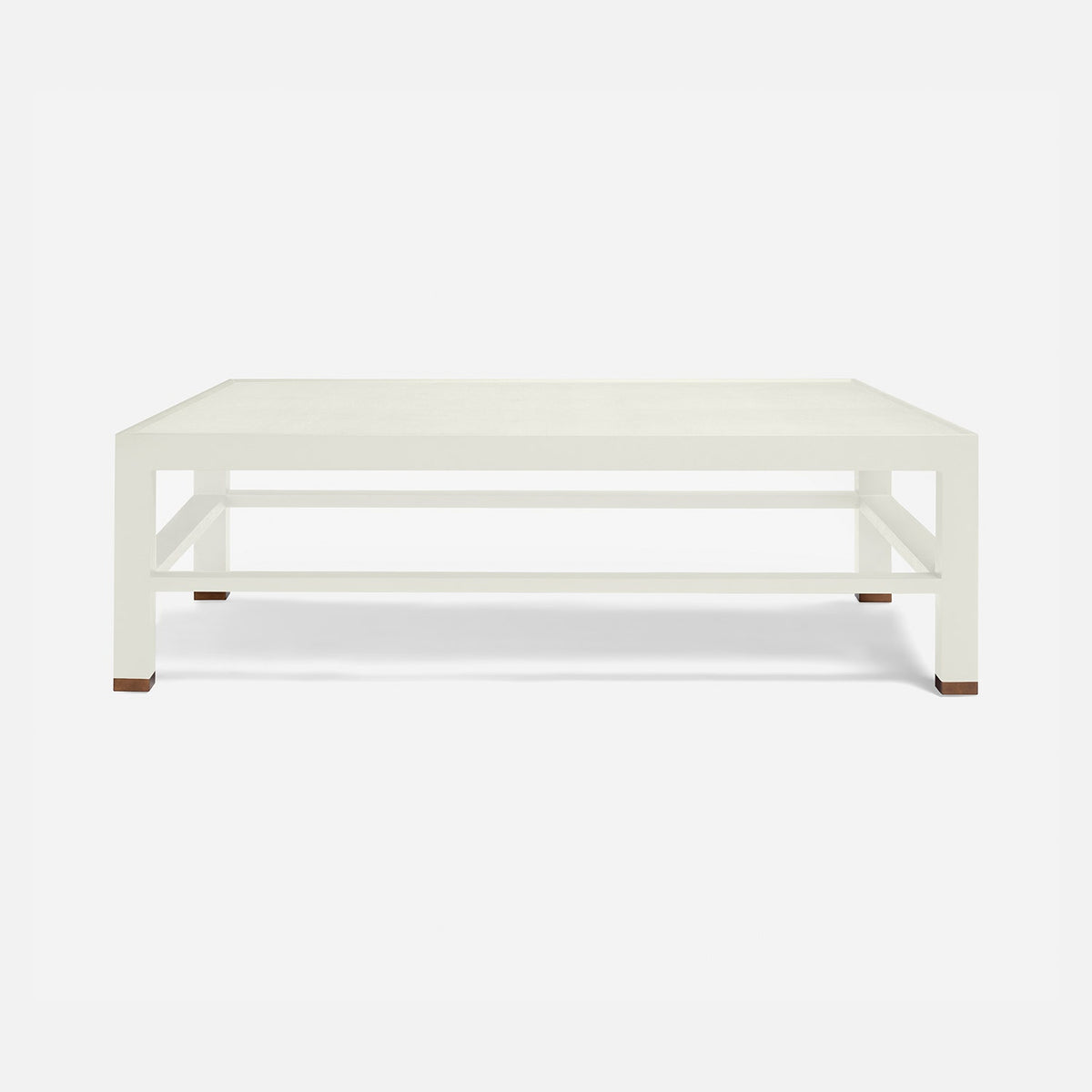 Jarin Coffee Table in White, 60"L x 60"W x 18"H