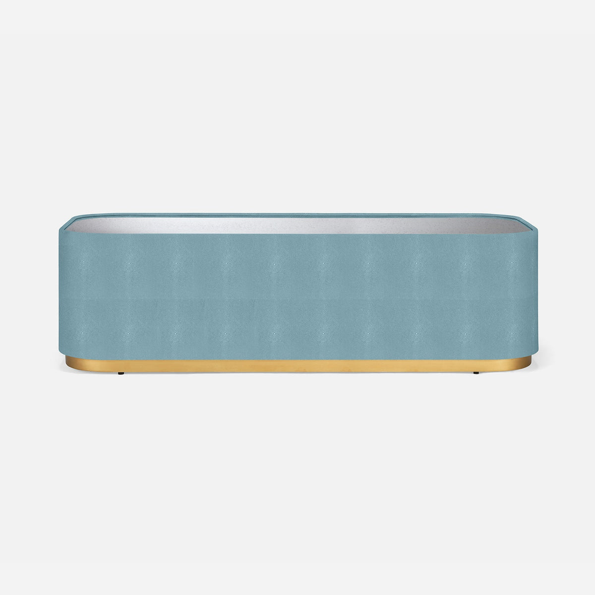 Kellan Coffee Table in Powder Blue, 60"L x 24"W x 17"H