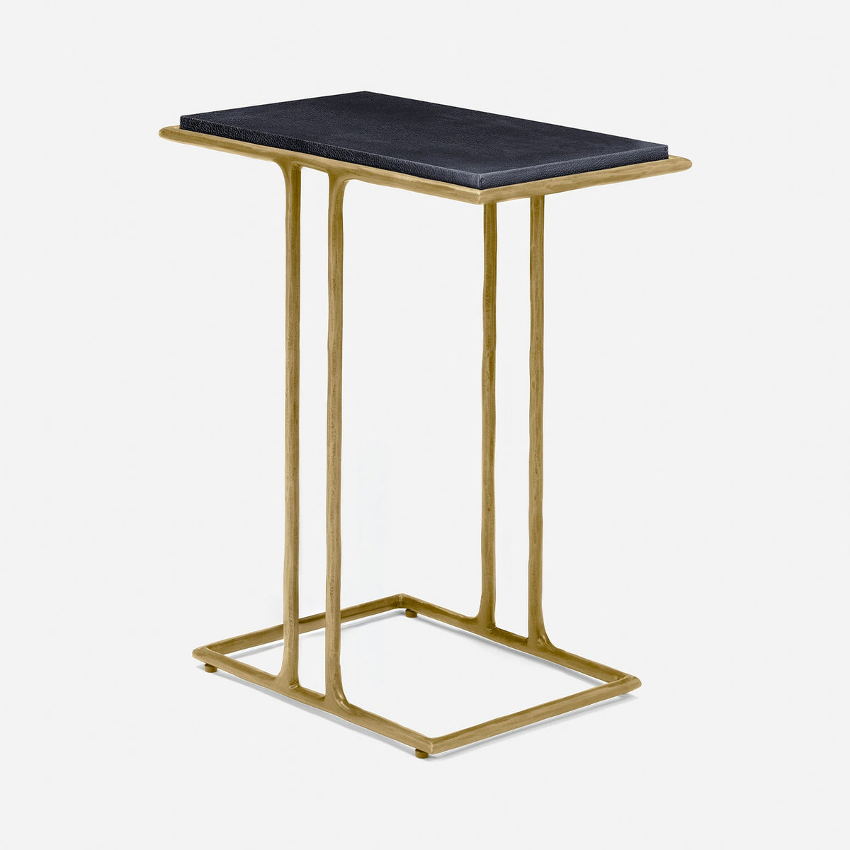 Meyer Side Table - Torched Blue