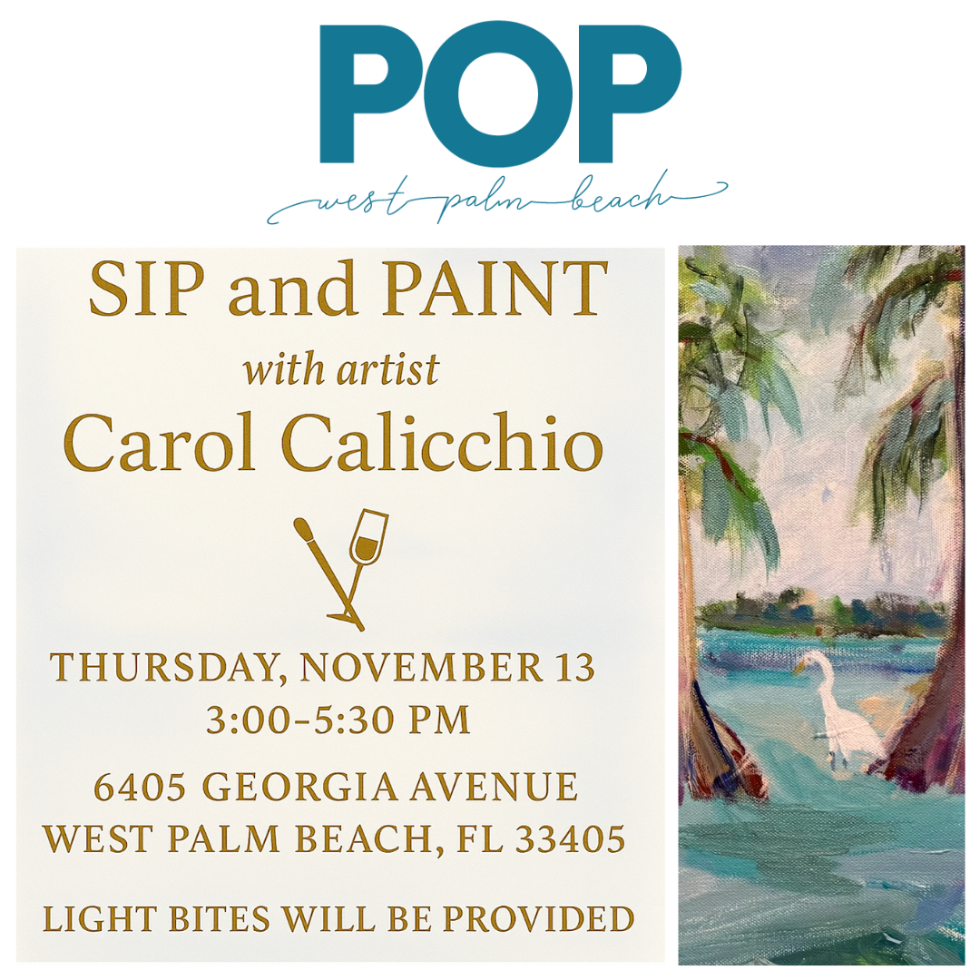 Sip & Paint with Carol Calicchio, November 13th 2025