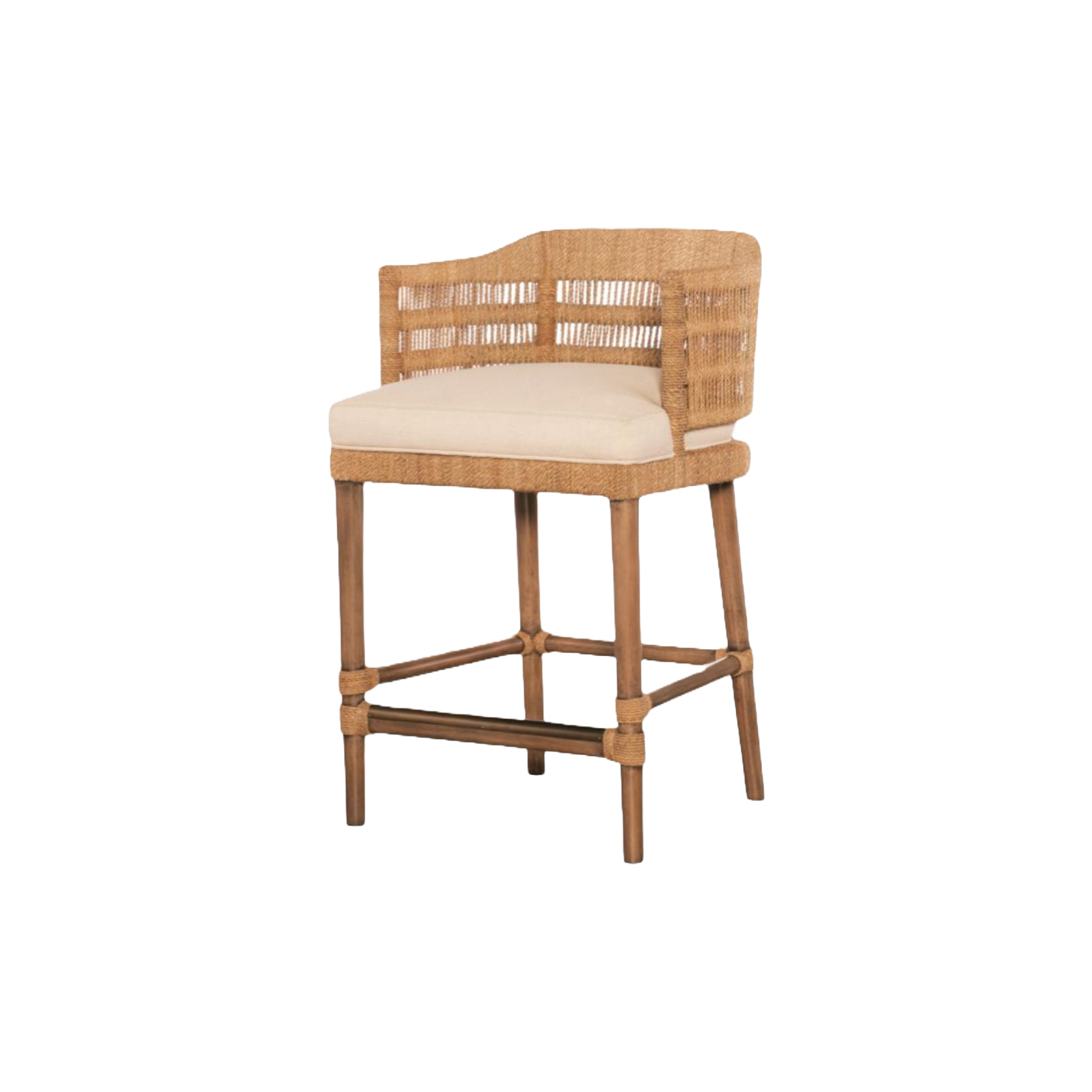 Boca Counter Stool - Natural/Flax