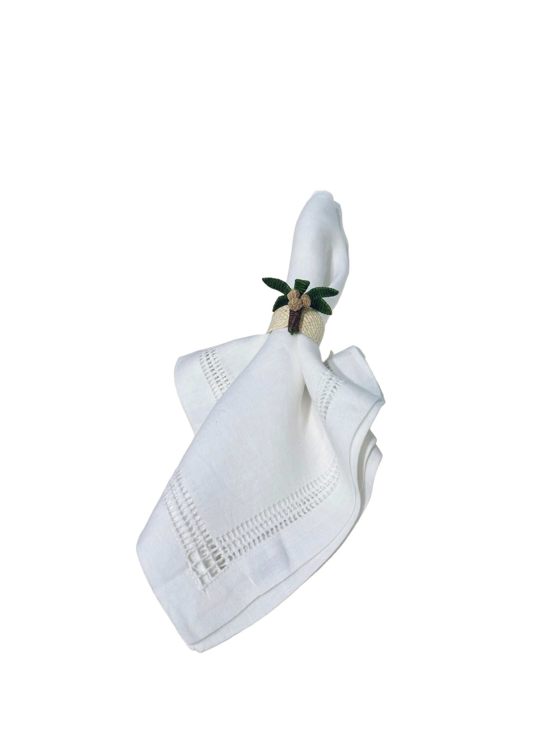 Palm Tree Napkin Ring, Set of 4