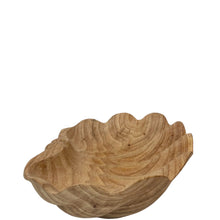 Natural Wood Sea Shell Bowl
