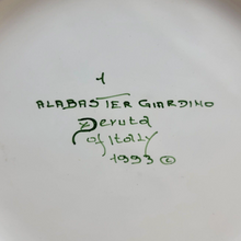 Vintage Alabaster Giardino Dinner Plate