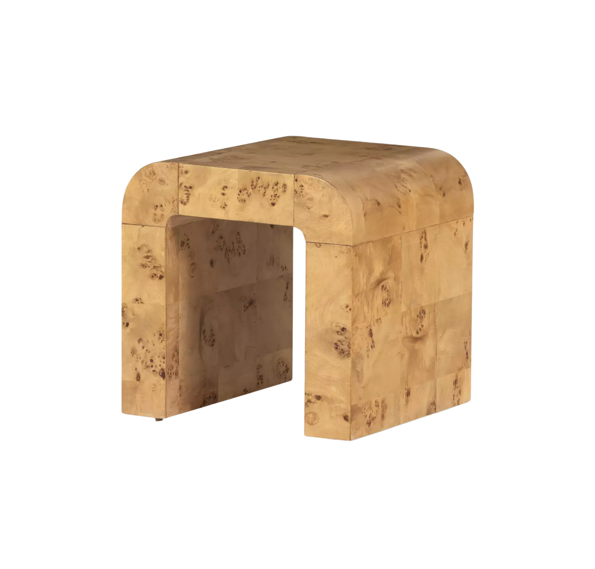 Natural Burlwood End Table