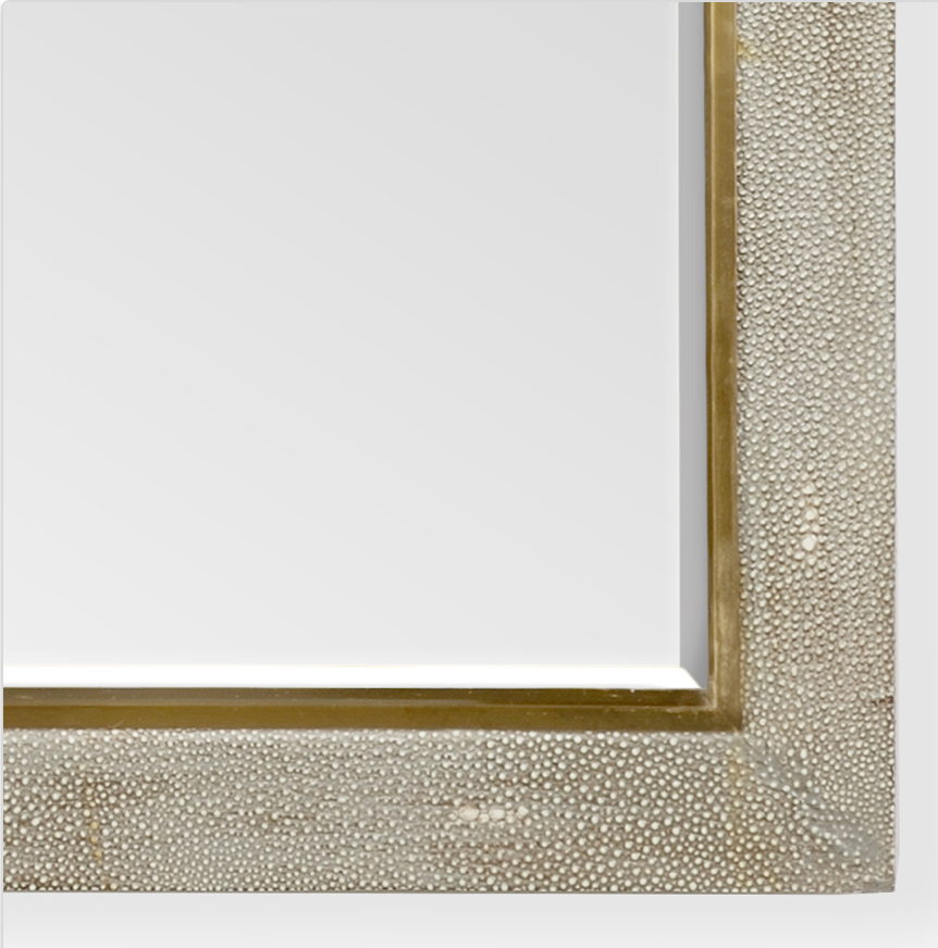 Gray Shagreen Mirror