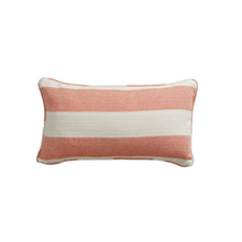 12" x 21" CW Stockwell Poppy Playa Stripe Lumbar Pillow