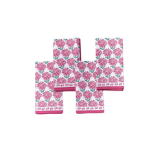 Pink Hydrangea Cloth Napkins, Set of 4