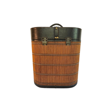 Vintage Reed Bamboo Wine Carrier
