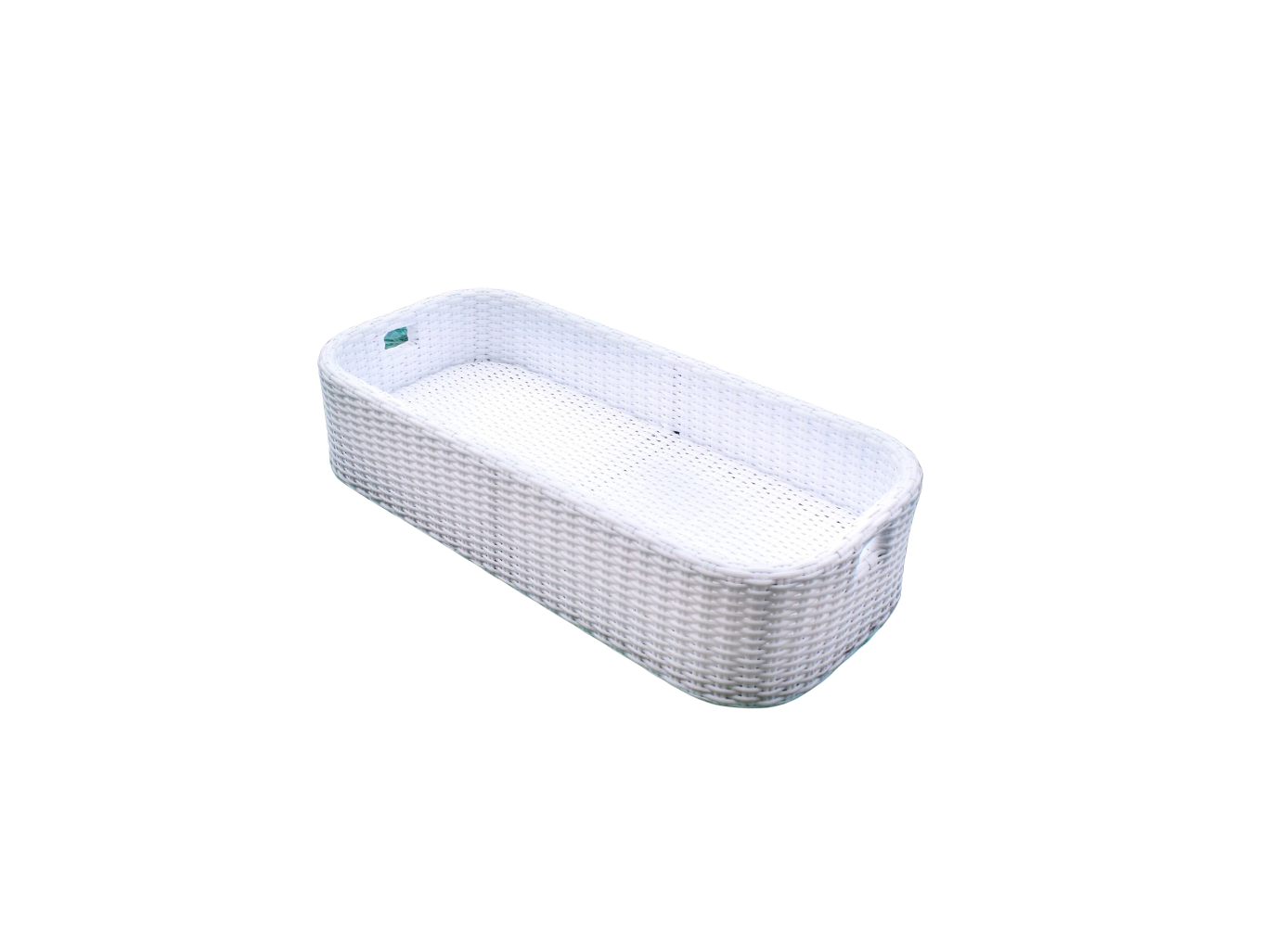 White Floating Rectangular Tray