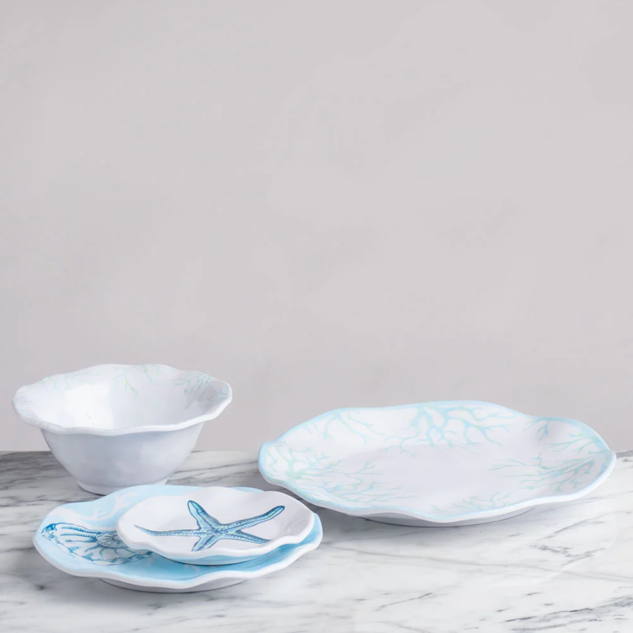 Coral Non-Breakable Salad Plate