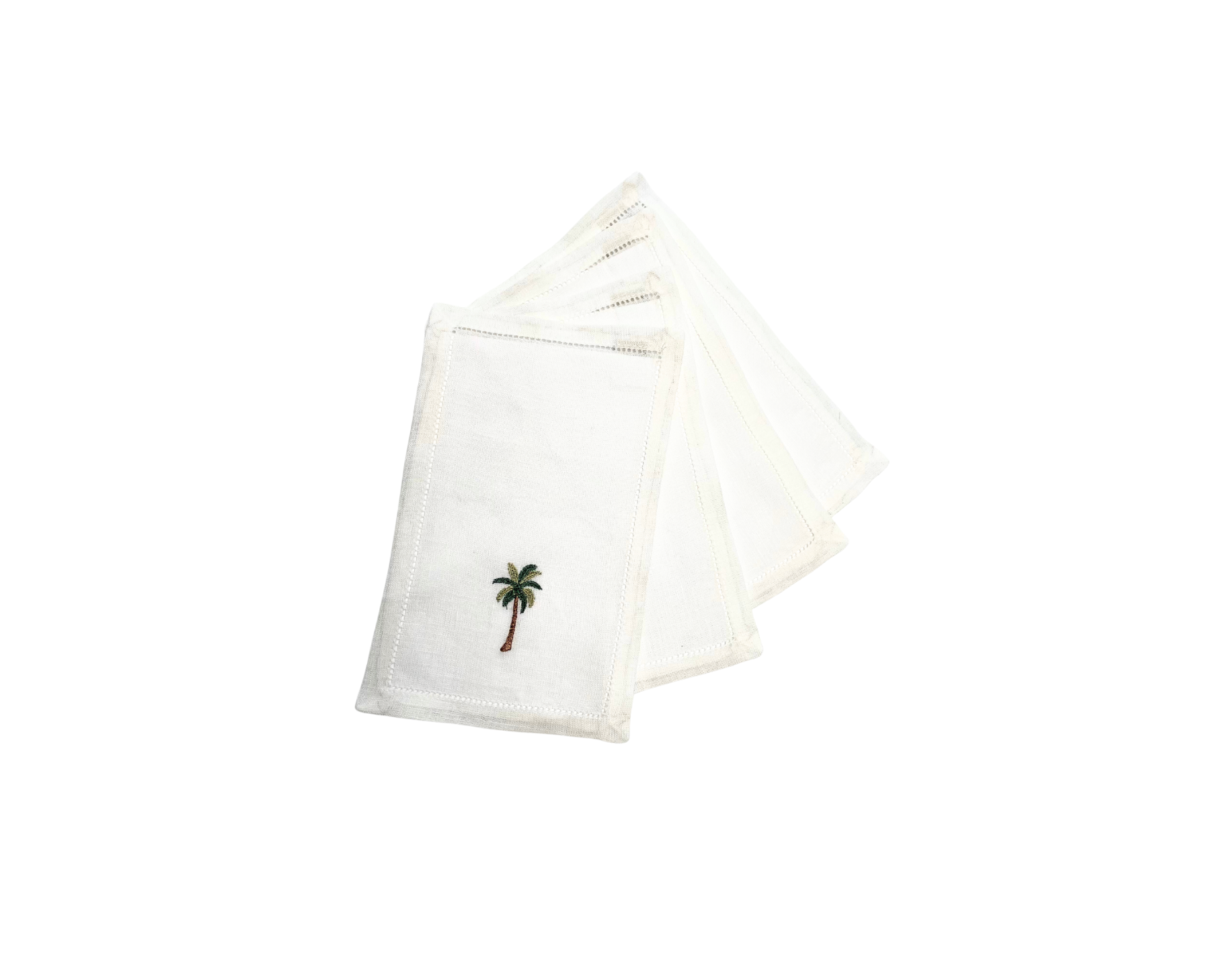Palm Tree Cocktail Napkins, Set of 4