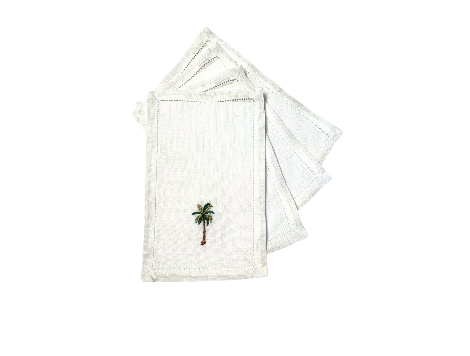 Palm Tree Cocktail Napkins, Set of 4