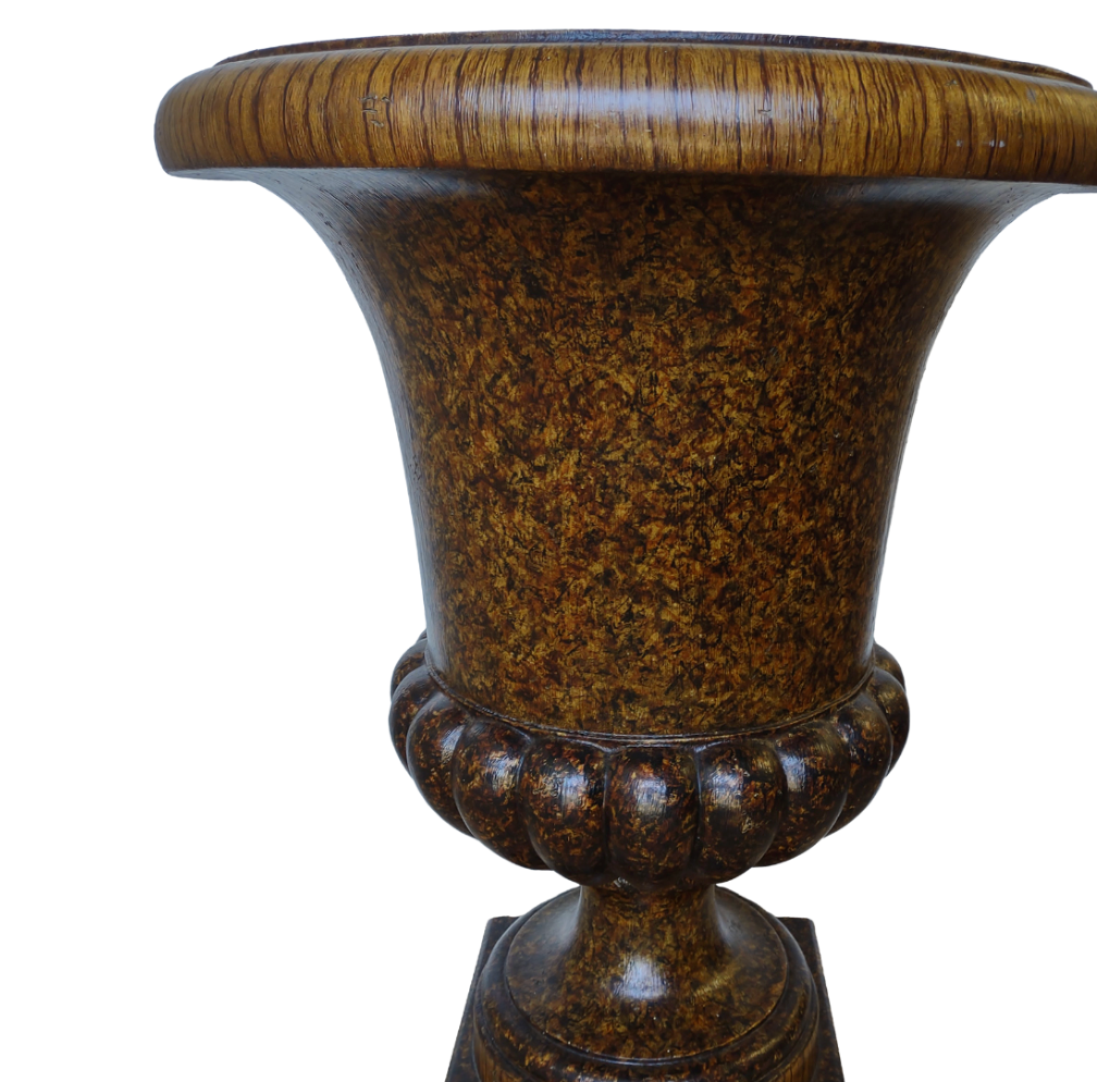 Vintage Classical Tortoise Painted Urn