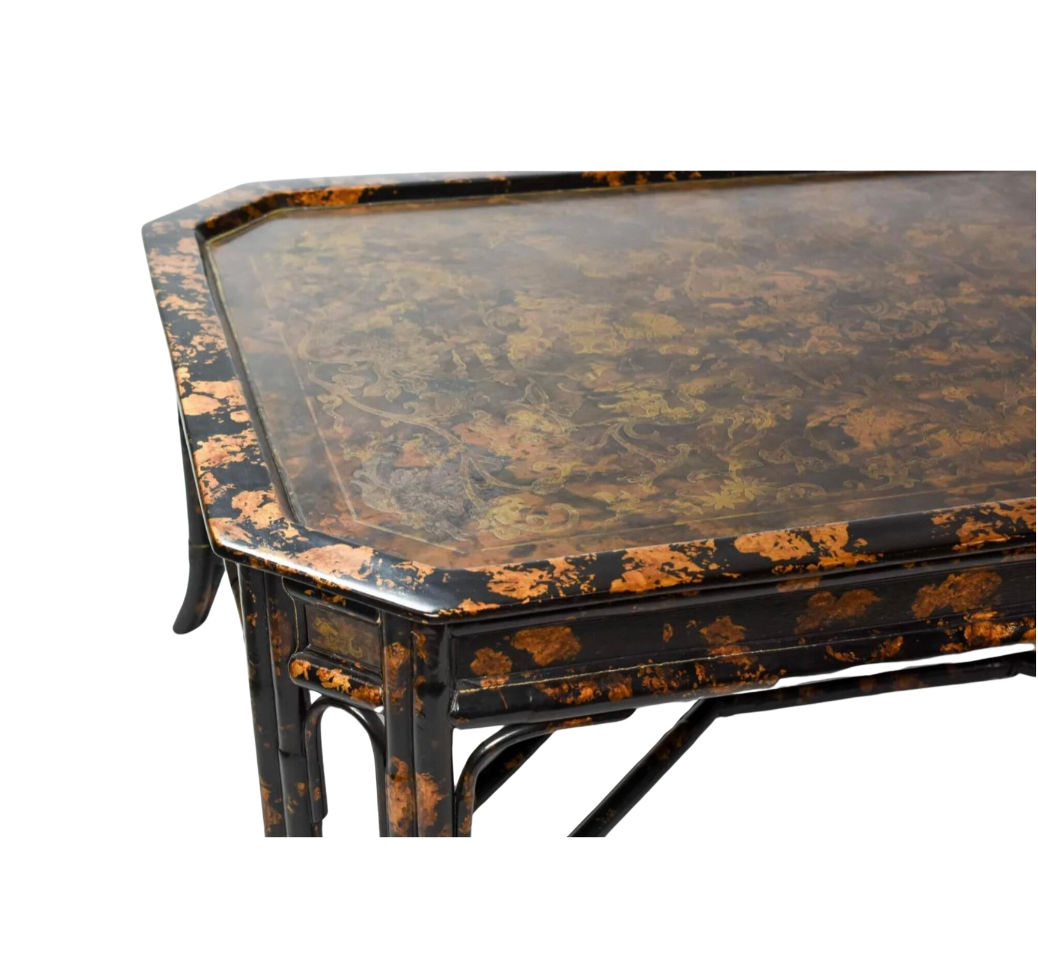 Maitland Smith Large Faux Tortoise Tray Table