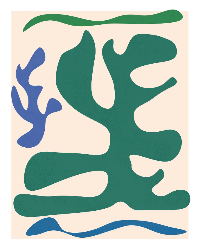 Under The Sea Contemporary Minimalist Abstract