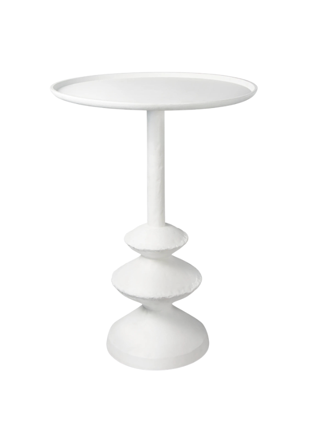 A Pair, Plaster Sculpture End Tables