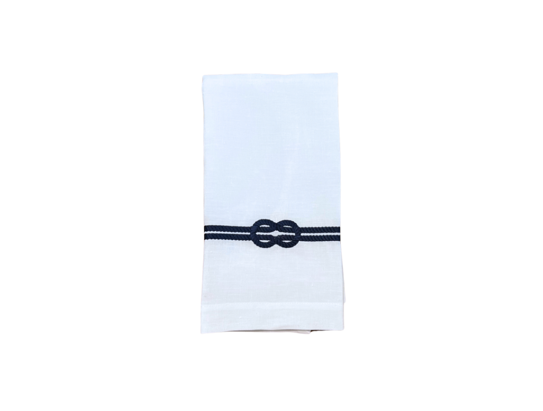 Rope Embroidered Hand Towel, Set of 4