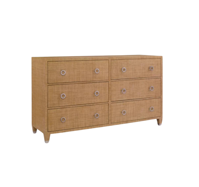 Raffia 6 Drawer Dresser