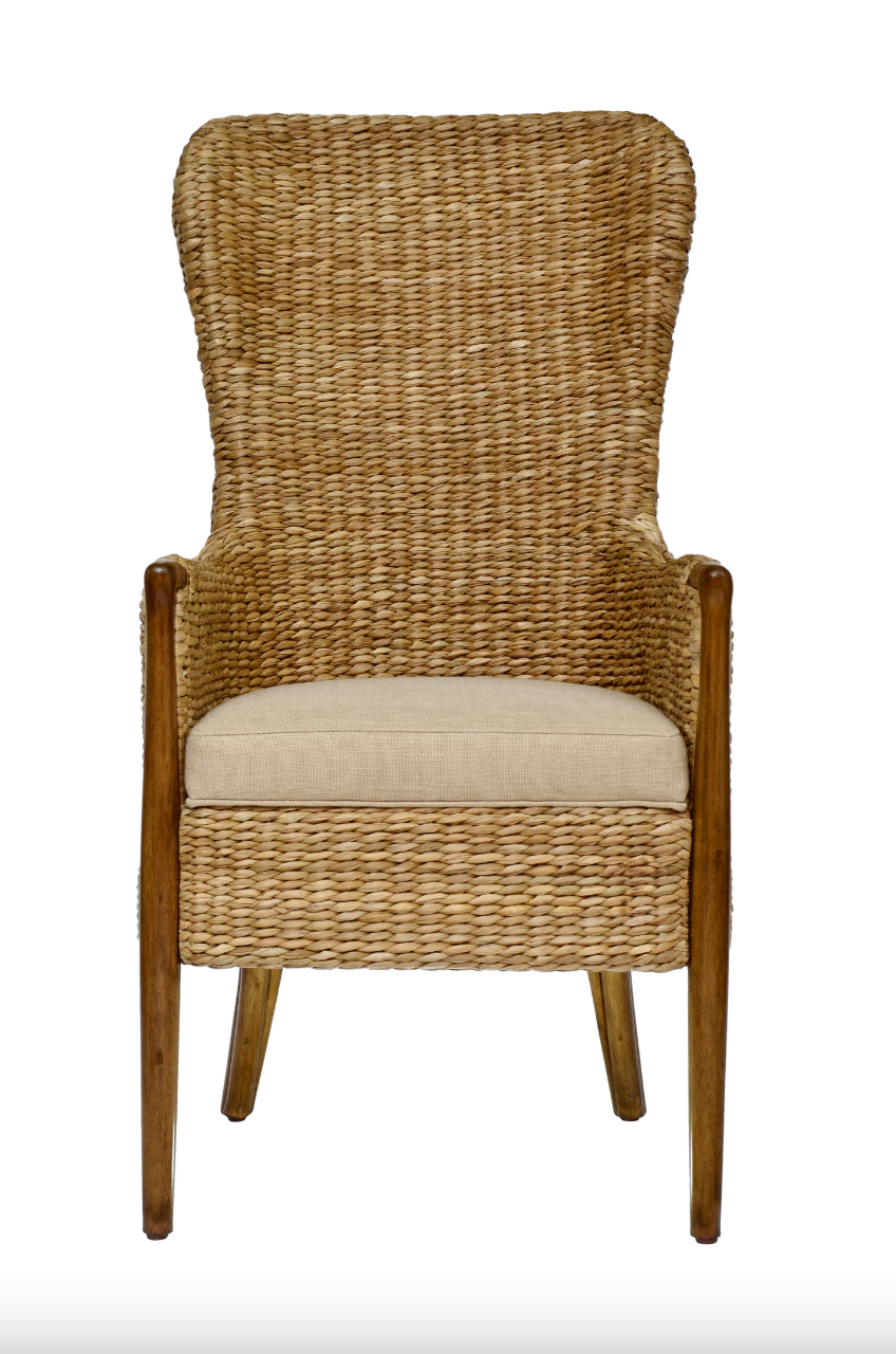 Seagrass Dining Chair-Flax