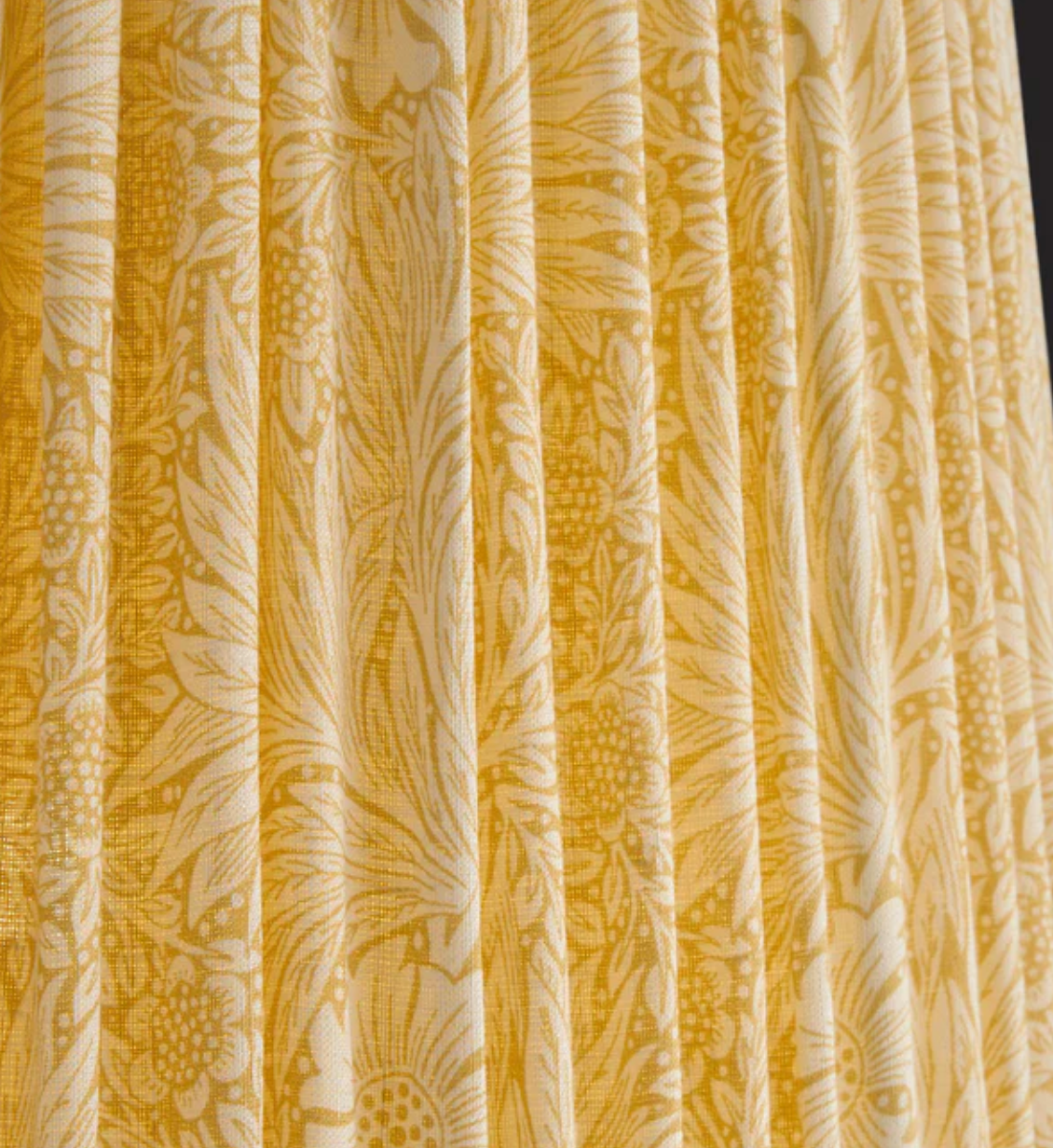 5.5" Tapered Shade in Cowslip Marigold Linen for Rechargeable Lights