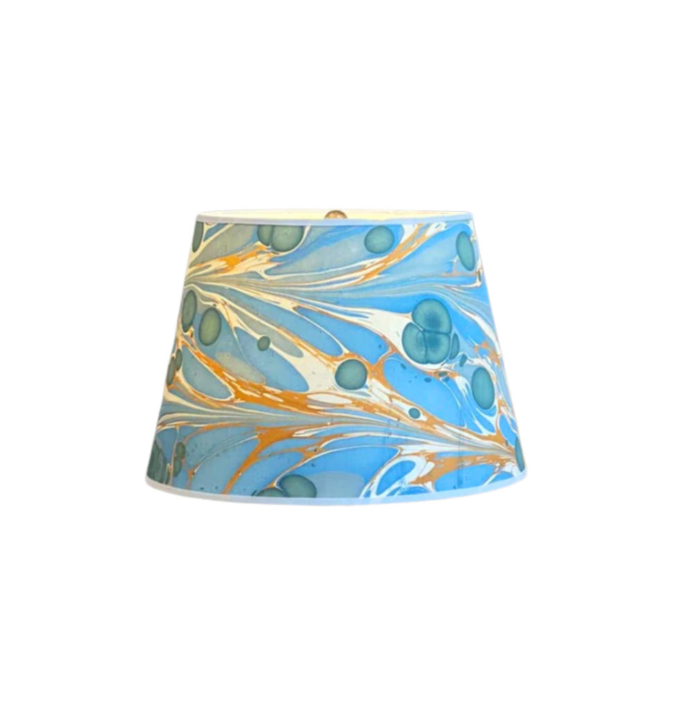 Green, Blue & Orange Modern Swirl Lamp Shade