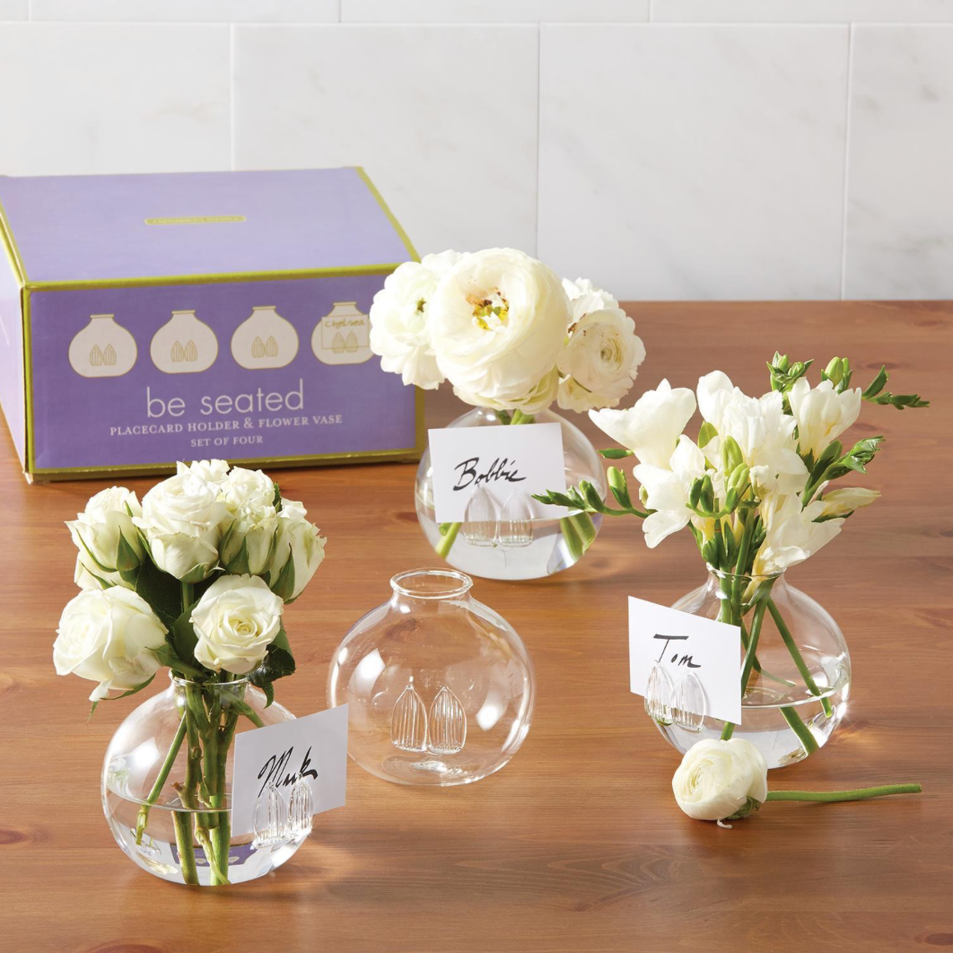 Flower Place Card Holder, Set of 4