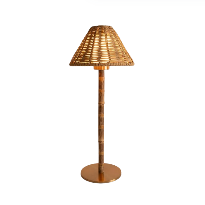 Faux Bamboo Portable Lamp