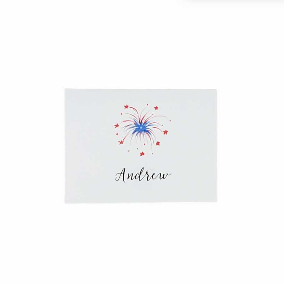 Firework Place Card Setting, Set of 12